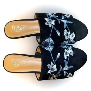 FRANCO Sarto Ellie Flat Sandal/Slide size 7.5 Excellent preowned!  Stunning shoe